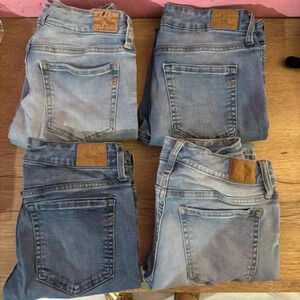 Bundle of 4 Aeropostale Denim Jegging Jeans - Size 8 Short